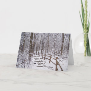 "The Woods Are Lovely" Encouragement Card Design