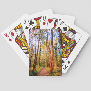 The woods playing cards
