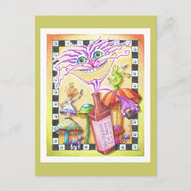 The WorCHESHIRE CAT Postcard (Front)