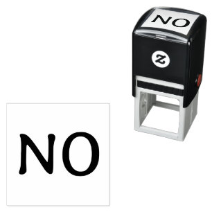 The Word No Funny Minimalist Statement Text Self-inking Stamp