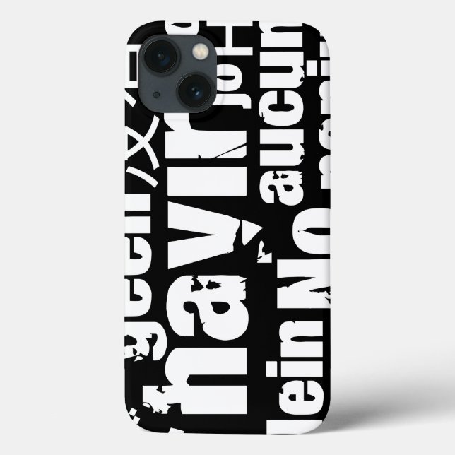 The word "No" in different languages Case-Mate iPhone Case (Back)
