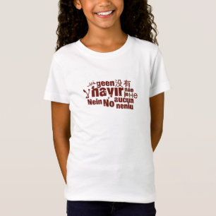 The word "No" in different languages T-Shirt