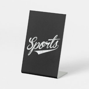 The word Sports A funny ironic design that says S Pedestal Sign