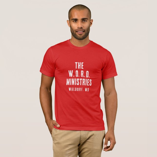 THE WORD TEE SHIRT RED (Front Full)