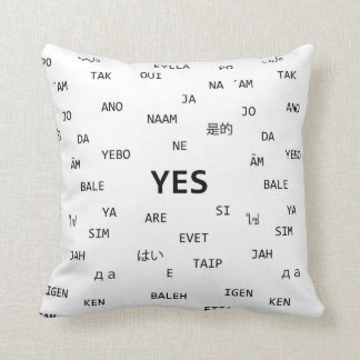 The word YES and NO in many different languages  - Cushion