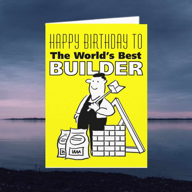 The Word's Best Builder - Happy Birthday Card (Creator Uploaded)