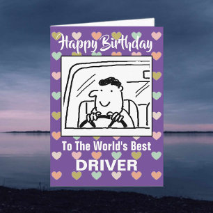 The Word's Best Driver - Happy Birthday Card