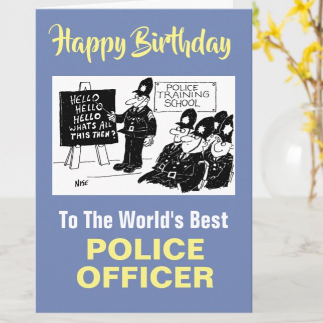 The Word's Best Police Officer - Happy Birthday Card (Creator Uploaded)