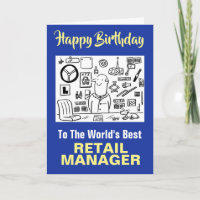 The Word's Best Retail Manager Happy Birthday