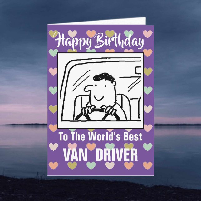 The Word's Best Van Driver - Happy Birthday Card (Creator Uploaded)