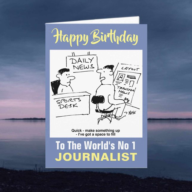 The Word's No 1 Journalist - Happy Birthday Card (Creator Uploaded)