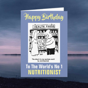 The Word's No 1 Nutritionist - Happy Birthday Card