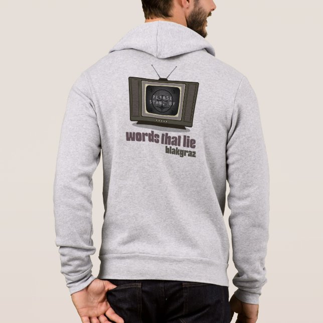 The Words That Lie Blakgraz Men's Sweatshirt (Back)