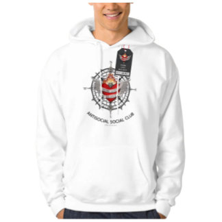 The WORK LOVE BALANCE Antisocial club Hoodie