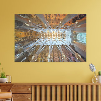 The work of Gaudi - Sagrada Familia, Barcelona Canvas Print