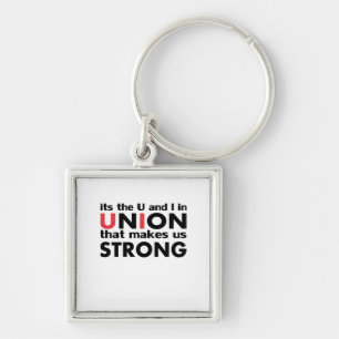 The Work Union That Makes Us Strong Classic Key Ring