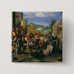 The Works of Mercy 15 Cm Square Badge