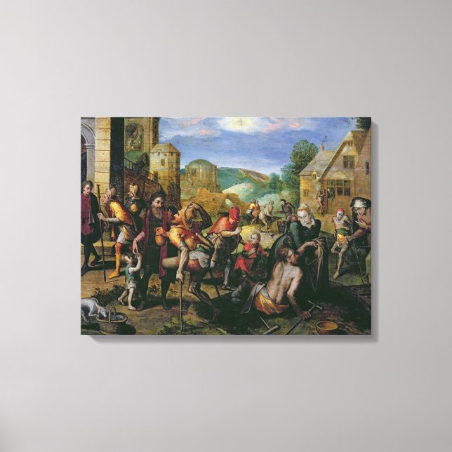 The Works of Mercy Canvas Print (Front)