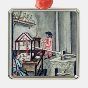 The Workshop of Silversmiths, from a silversmith b Metal Tree Decoration