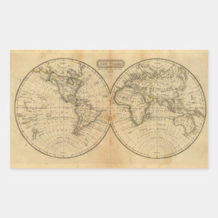 The World 2 Rectangular Sticker