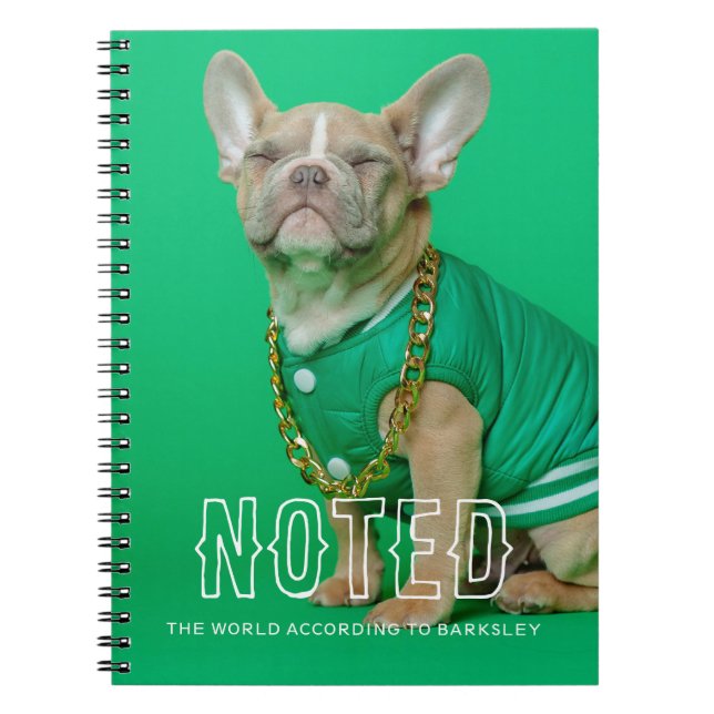 The World According To Customisable Photo Notebook (Front)