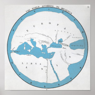 The world according to Hecataeus Poster