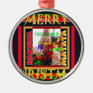 The world around Me is happy to Have You colours Metal Tree Decoration