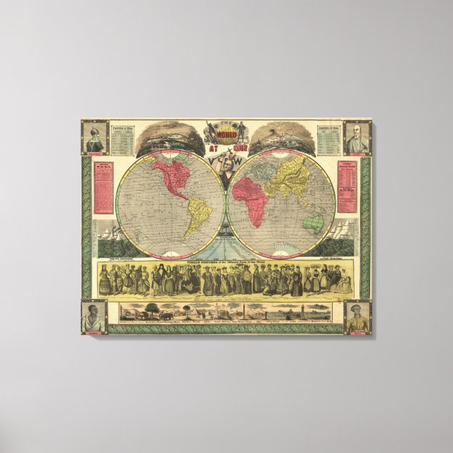 The World At One View Canvas Print (Front)