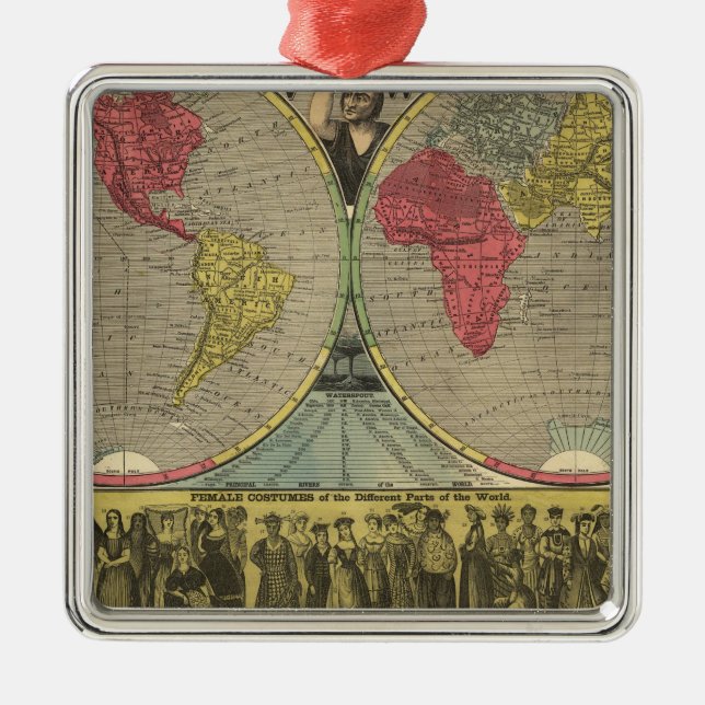The World At One View Metal Tree Decoration (Front)