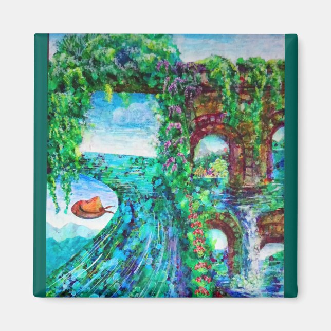 The world, each has flowed　マグネット magnet (Front)