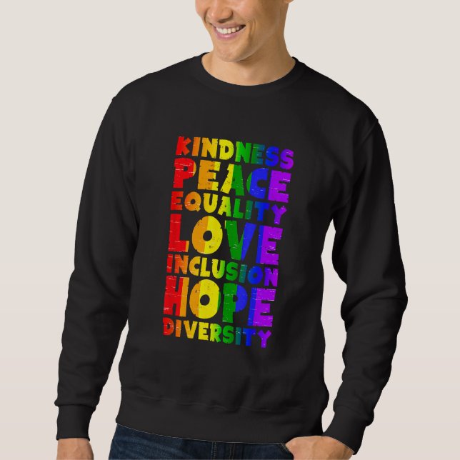 The World Has Bigger Problems LGBTQ Flag Gay Pride Sweatshirt (Front)
