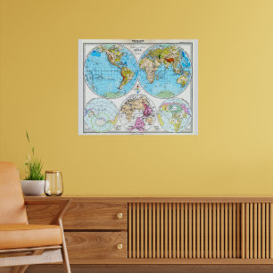 The World in 1891 Poster