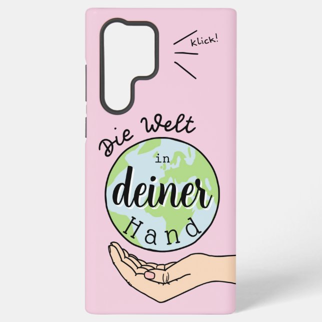 The World in Your Hand Samsung Galaxy S22 Ultra Case (Back)