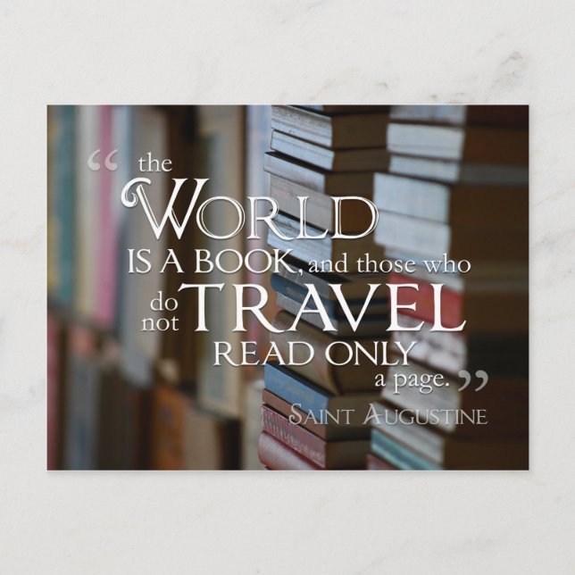The World is a Book POSTCARD (Front)