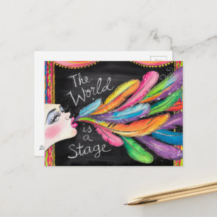 The World is a Stage Postcard