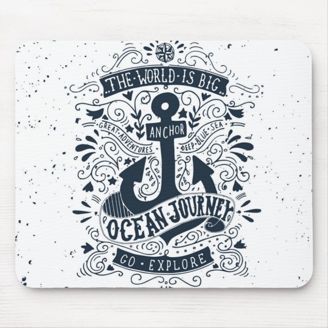 The World Is Big - Go Explore Mouse Pad (Front)