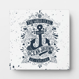 The World Is Big - Go Explore Plaque