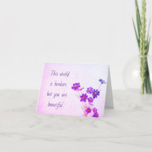 The World Is Bonkers But You Are Beautiful Card