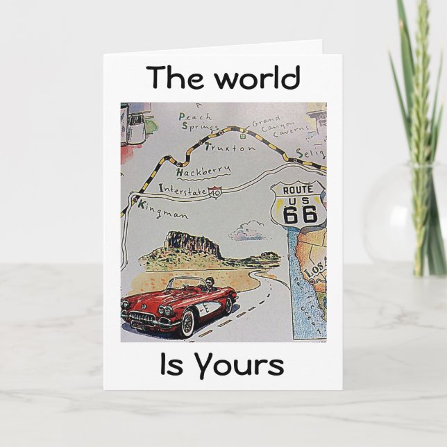 THE "WORLD is YOURS" CONGRATULATIONS Card (Front)