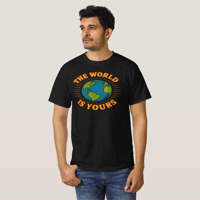 The World Is Yours Globe Graphic Tee  (Front Full)