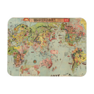 The World Map at a Glance - World Air Routes Magnet