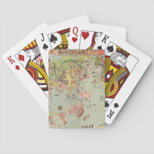 The World Map at a Glance - World Air Routes Playing Cards