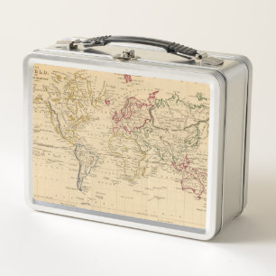 The World, Mercator's Projection Metal Lunch Box