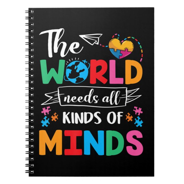 The World needs All Kinds of Minds - the unique de Notebook (Front)