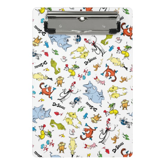 The World of Dr. Seuss Pattern Mini Clipboard (Front)
