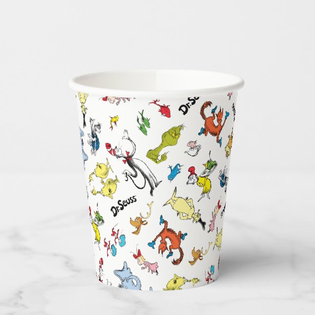 The World of Dr. Seuss Pattern Paper Cups (Left)