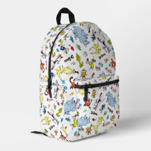 The World of Dr. Seuss Pattern Printed Backpack