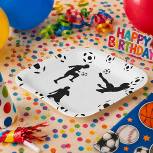 The World of Football Paper Plate