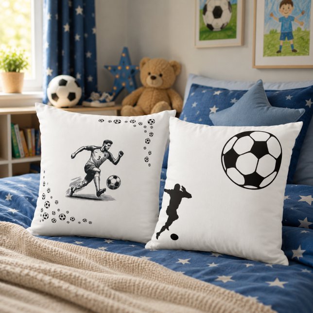 The World of Football Throw Pillow (Creator Uploaded)