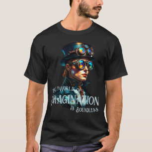 The World of Imagination is Boundless Steampunk T-Shirt
